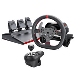 Vô Lăng PXN V10 Pro Direct Drive - Vòng Quay 900 Độ, Kèm Hộp Số & Bàn Đạp Kim Loại